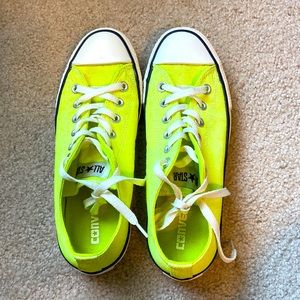 Neon yellow Converse